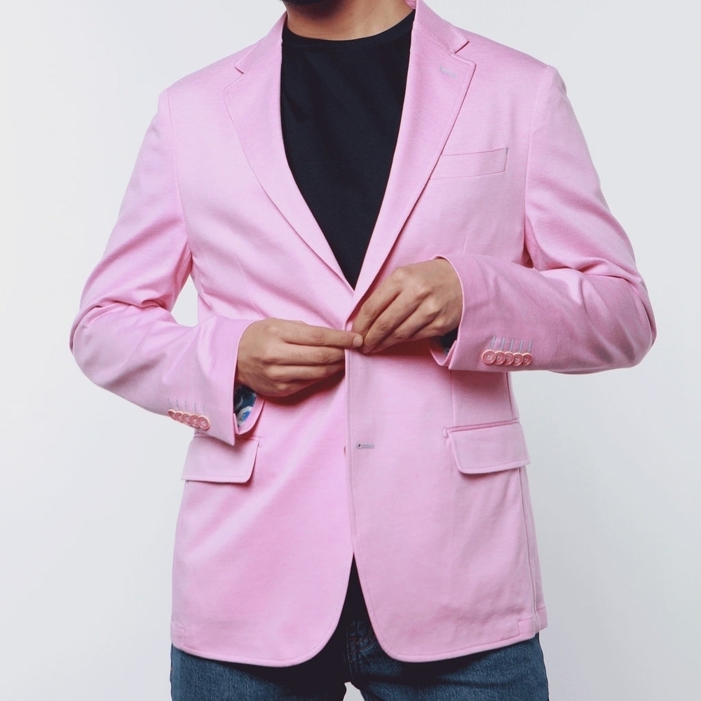 7 Downie St. Wales Sport Coat Blazer Jacket Pink Size 56R NEW